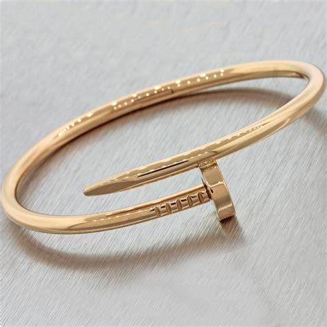 cartier jour un clou bracelet|authentic cartier nail bracelet.